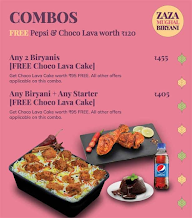 ZAZA Mughal Biryani menu 1