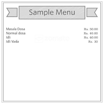 Dosa Point menu 