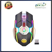 Chuột A5 Không Dây Chơi Game Sạc Pin Im Lặng Ergonomic 7 Phím Đèn Nền Rgb 1600 Dpi