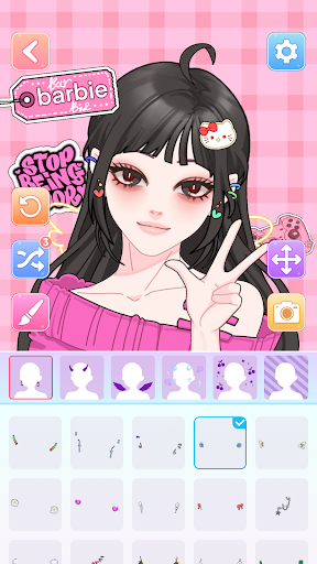 Screenshot Anime Avatar-Makeover Game