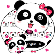 Cute Panda Keyboard Theme  Icon