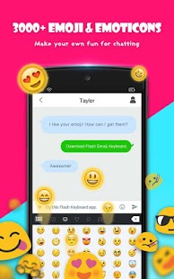 Flash Keyboard - Emoji & Theme Screenshot