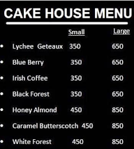 Cake House menu 2