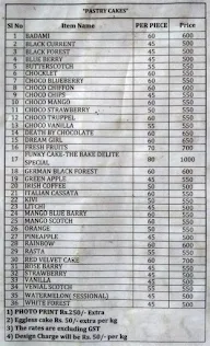 Bake Delite menu 3