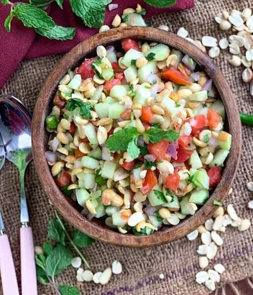 Tangy Spicy Fresh Peanut Salad Full Of Indian Flavors)