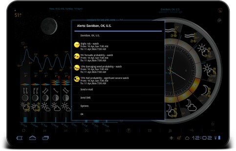 eWeather HD - weather, hurricanes, alerts, radar Screenshot