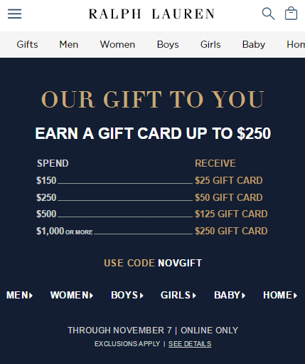 Android application Ralph Lauren Polo screenshort