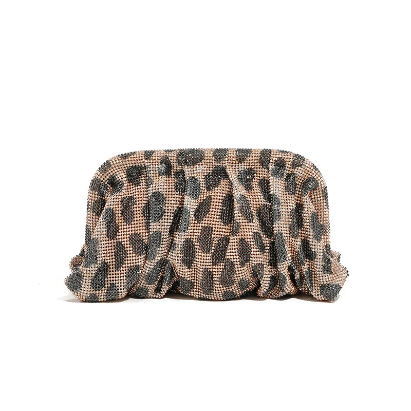 Fashion Illusion Rhinestone Clip Full Diamond Ladies Clutch Bag Sparkling elegance perfect for weddings parties and spec