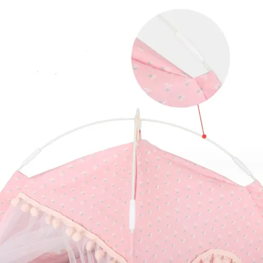 Sweet Princess Cat Bed Foldable Cats Tent Dog House Bed Kitten Dog Basket Beds Cute Cat Houses Home Cushion Pet Kennel P