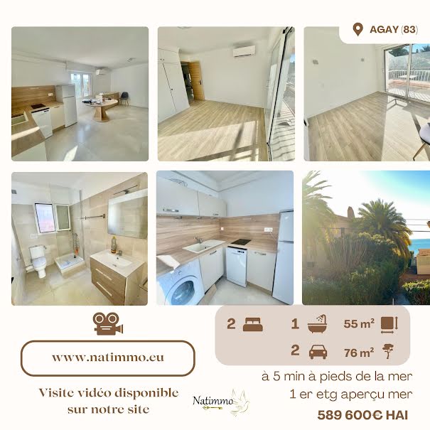 Vente appartement 3 pièces 55 m² à Agay (83530), 589 600 €