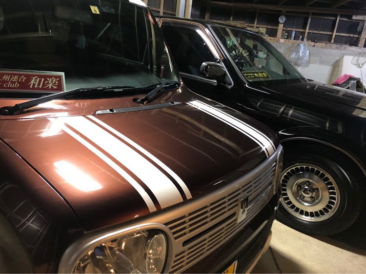 セドリックセダンの西九州連合 car club 和楽・SHOWA☆ろっかーズ・ハナ🌼ラパン🐰とラストコラボ📸に関するカスタム事例の投稿画像5枚目