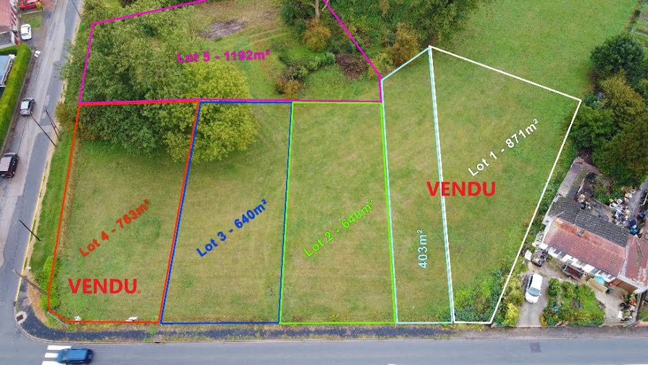 Vente terrain  1192 m² à Matigny (80400), 30 900 €