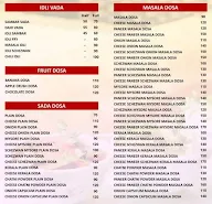 Southern Spice 133 Varieties Of Dosa menu 2