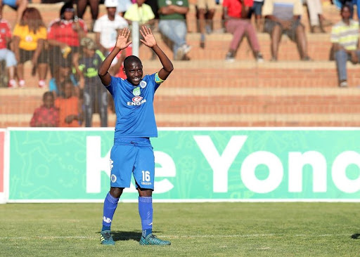 Aubrey Modiba of Supersport United celebrates goal during 2017 Nedbank Keyona Challenge mantch between Ke Yona Team and Supersport United at Makulong Stadium in Tembisa, South Africa on 03 September 2017 ©Muzi Ntombela/BackpagePix