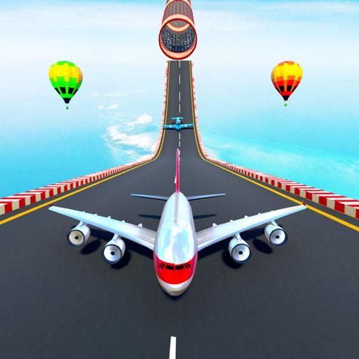 Airplane Stunts 3D: Extreme City GT Racing Plane