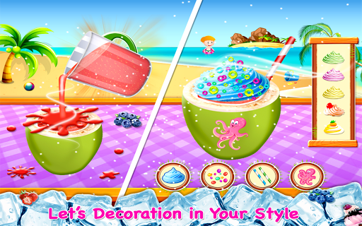 Coconut Milkshake Maker - Beach Party Cooking Game