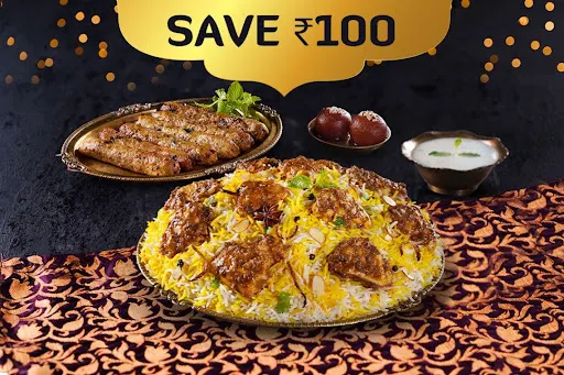 Party Combo For 2-3: Non-Veg Biryani + Kebabs