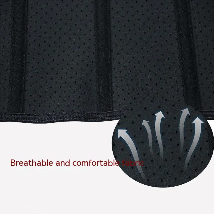 Novo Borracha 13 peças costela de aço shapewear barriga banda azul escuro
