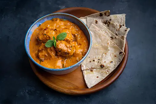 Boneless Butter Chicken Curry+ 4 Butter Roti