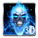 تنزيل 3D Blue Fire Skull Theme Launcher التثبيت أحدث APK تنزيل