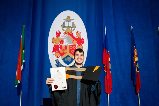 University of Pretoria student Rudolph Boraine graduated cum laude with a bachelor of social science (Hons) degree in history, having completed a research report on the contested history of the the koeksister.