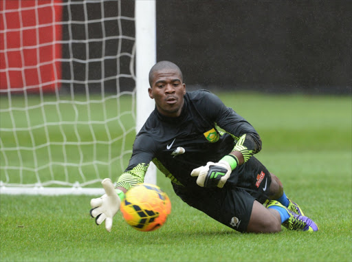 Senzo Meyiwa during the South African national soccer team training session and press conference at FNB Stadium on March 04, 2014 in Johannesburg, South Africa. File photo