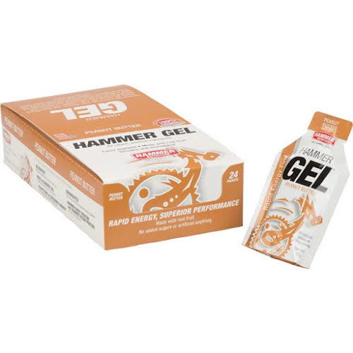 Hammer Nutrition Hammer Gel: Peanut Butter, 24 Single Serving Packets