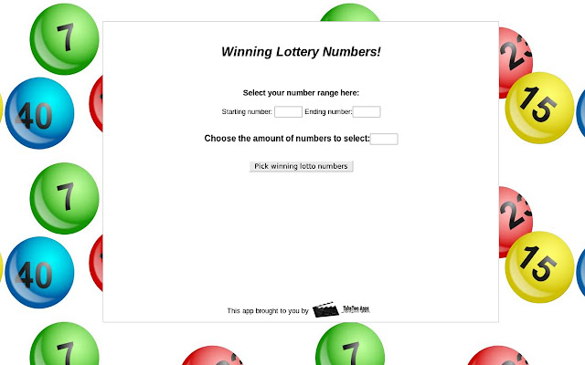 Winning Lotto Numbers chrome extension