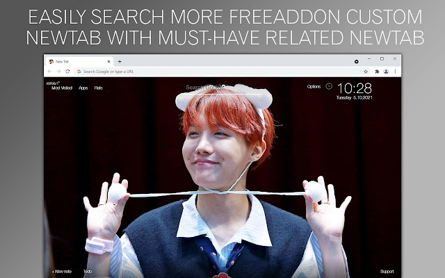 BTS Bangtan Boys J-Hope Wallpaper New Tab