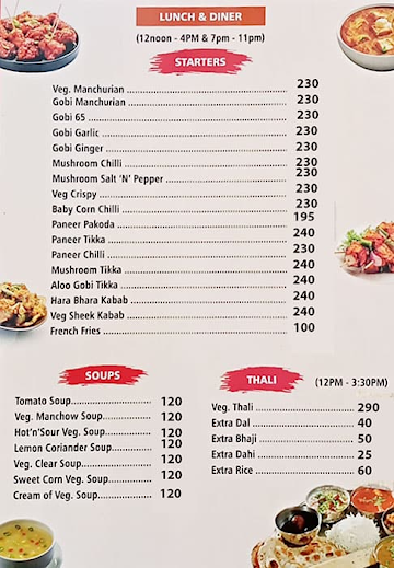 Kaku Pure Veg menu 