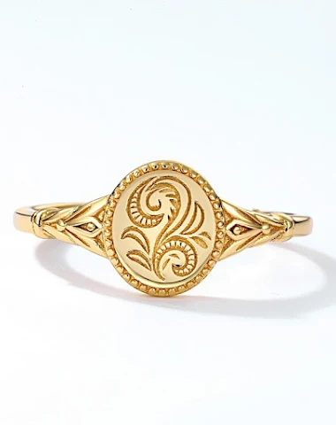 Bague fleur géométrique en alliage - 3