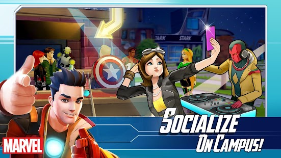 Along  with Iron Man you start the construction of a super secret and super  heroes of mod MARVEL Avengers Academy v1.2.0.1 apk full