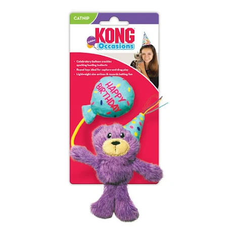 KONG Cat Occasions Birthday Teddy, CRCC5E, 3st