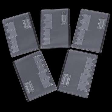 Set 5 Túi Đựng Thẻ Nhớ 6 Sim Trong Suốt Thông Dụng