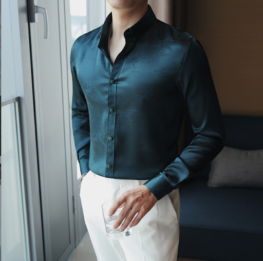 Title 9, Trendy Spring New Mens Long Sleeve Shirt Smoot...
