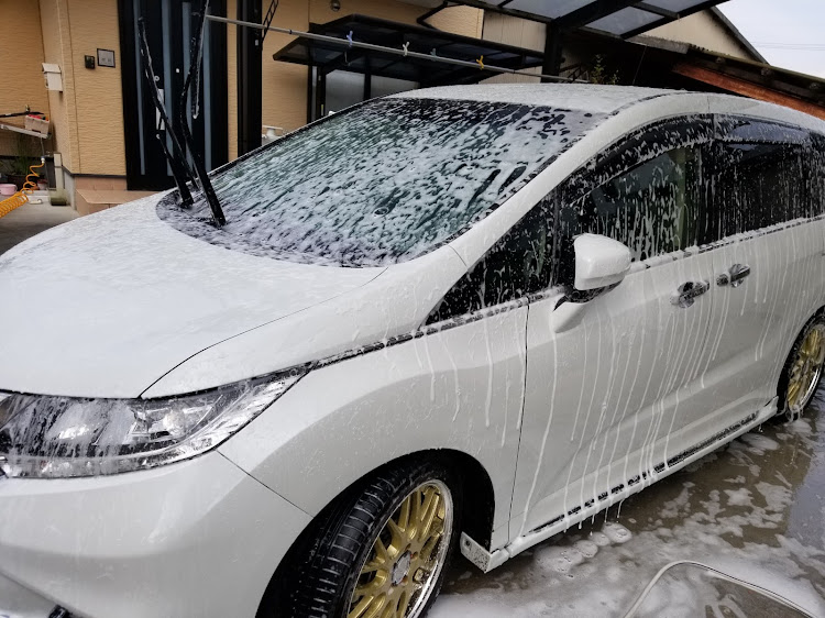 オデッセイの洗車・フォームガンに関するカスタム事例の投稿画像1枚目