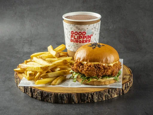 The Cluckinator + Fries + Any Thick Shake