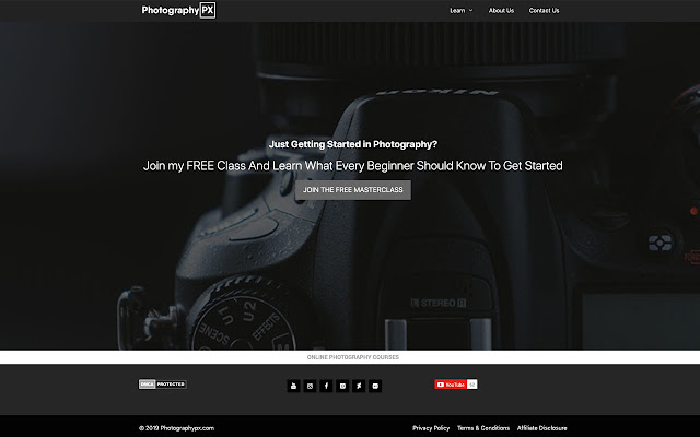 Photography PX chrome extension