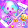 3D Glitter Puppy Emoji Gravity Theme icon