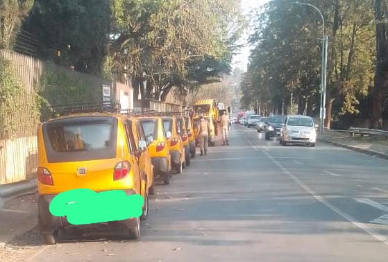 Some of the vehicles Gauteng traffic police impounded recently for 'illegally undertaking public transportation without valid operating licences'.