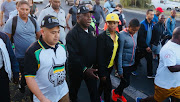 President Cyril Ramaphosa took on a 5km walk from Gugulethu to Athlone on February 20 2018.