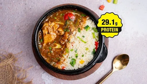 High Protein - Schezwan Chilli Chicken Low GI Rice Bowl