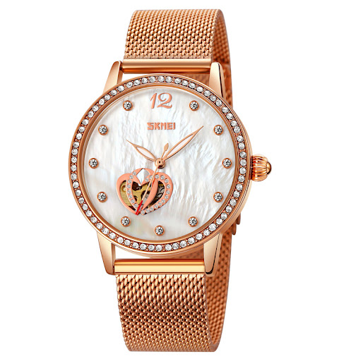 Title 2, Rose Gold Luminous Watch With Mother-of-pearl F...
