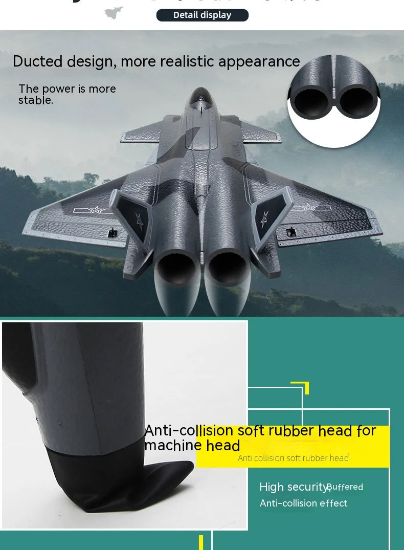 Title 5, Avion de chasse J20 télécommandé pour enfants e...