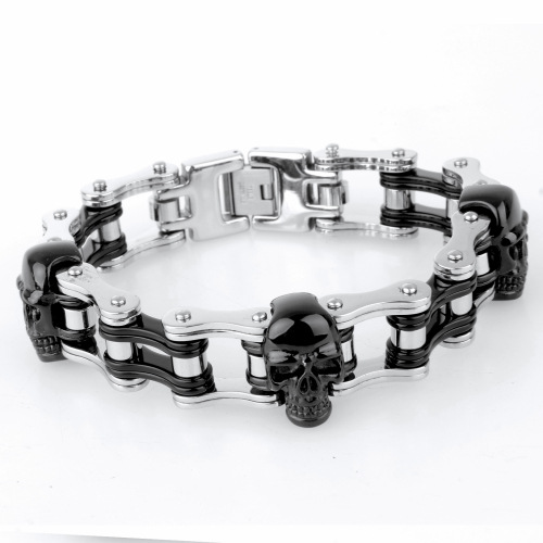 Title 11, Bracelet en acier inoxydable du crâne
