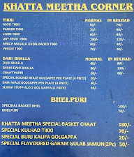 Khatta Meetha Corner menu 2