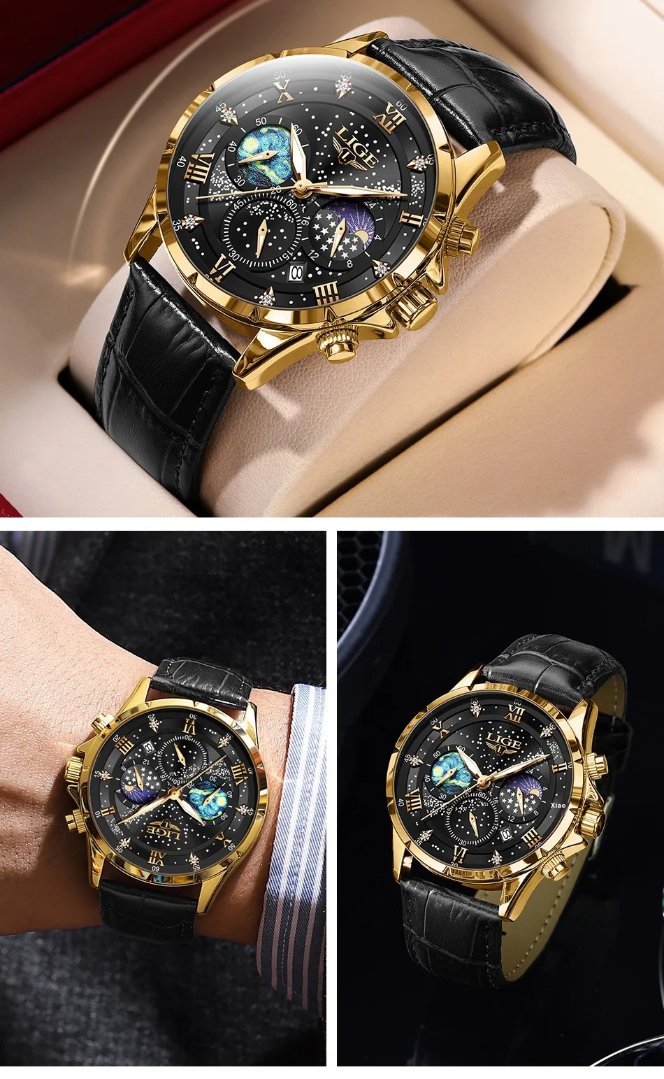 Title 13, Heren Quartz Fashion waterdicht Business Horlog...