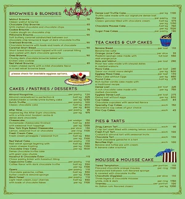 Theobroma menu 