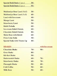 Shri Krishna Cold And Juice Center menu 1