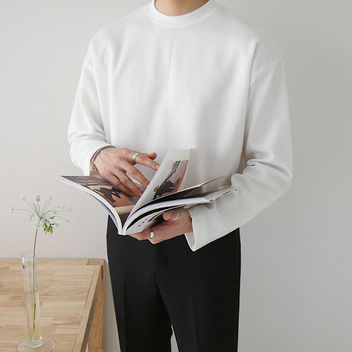 Title 6, Trendy Loose Fitting Casual Round Neck Bottomin...